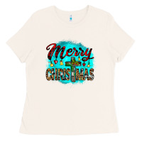 Bone merry christmas wood slice ornament Ladies Tee - JahusDesignShop