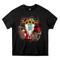 Black bullskull christmas Heavy Core Tee - JahusDesignShop