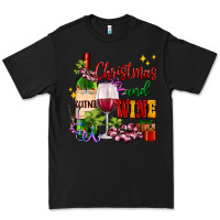 Black Christmas and wine Premium Tee - AdoDesignShop