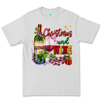 Dove Grey Christmas and wine Premium Tee - AdoDesignShop