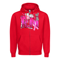 Red Breast Cancer RN Registered Nurse Zipper Hoodie - texasbilliewilder