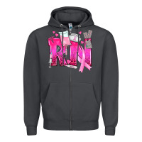 Smoke Breast Cancer RN Registered Nurse Zipper Hoodie - texasbilliewilder