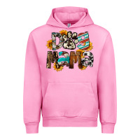 Fuchsia Pink Dog Mama Urban Hoodie - FaDigitalArtStudio