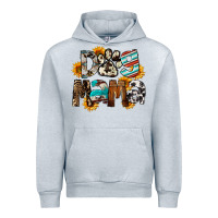 Heather Grey Dog Mama Urban Hoodie - FaDigitalArtStudio