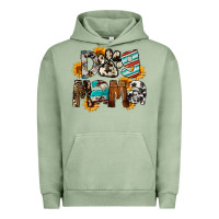 Pigment Oil Green Dog Mama Urban Hoodie - FaDigitalArtStudio