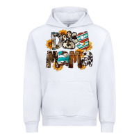 White Dog Mama Urban Hoodie - FaDigitalArtStudio