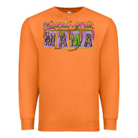 Carrot Mardi Gras Mama with Beads Premium Sweatshirt - HowdyJamesFarm