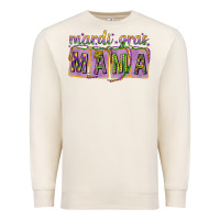 Sandshell Mardi Gras Mama with Beads Premium Sweatshirt - HowdyJamesFarm