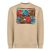 Mushroom Cheer Baseball stitchs Heavyweight Sweatshirt - LillyAllenDesigns