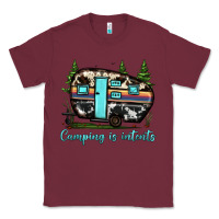Burgundy camping is intents Classic Tee - JahusDesignShop