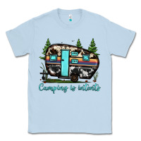 Dusty Blue camping is intents Classic Tee - JahusDesignShop