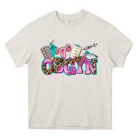 Cream obgyn Heavy Core Tee - AdoDesignShop