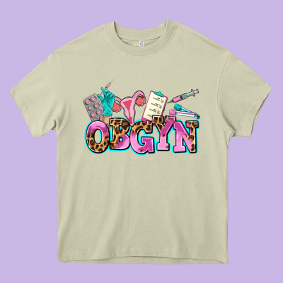 Obgyn Heavy Core Tee Designed By Adodesignshop