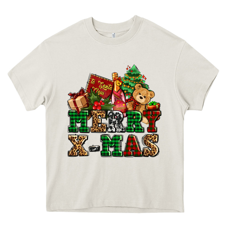 Merry Xmas With Christmas Heavy Core Tee by AdoDesignShop | Teevron