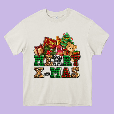 Merry Xmas With Christmas Heavy Core Tee Designed By Adodesignshop