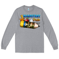 Heather Grey headstart dude Long Sleeve Tee - BundleAndBundleShop
