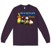 Plum headstart dude Long Sleeve Tee - BundleAndBundleShop