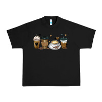 Black coffee latte coffee cups Urban Heavy Tee - MaliasSmallBusiness