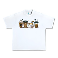 White coffee latte coffee cups Urban Heavy Tee - MaliasSmallBusiness
