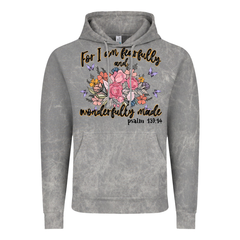 For I Am Fearfully And Wonderfully Made Vintage Hoodie by MaliasSmallBusiness | Teevron