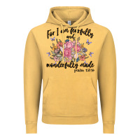 Vintage Mustard for i am fearfully and wonderfully made Vintage Hoodie - MaliasSmallBusiness