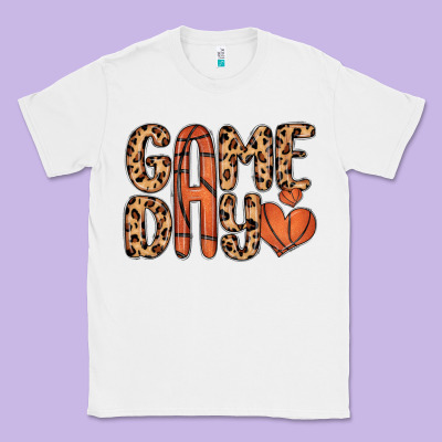 Game Day Basketball Classic Tee Designed By Maliassmallbusiness
