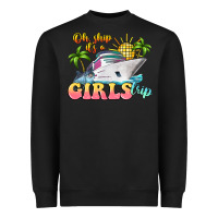Black oh ship it's a girls trip Heavyweight Sweatshirt - LillyAllenDesigns