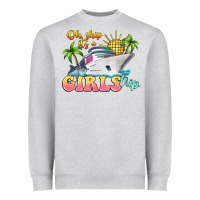 Heather Grey oh ship it's a girls trip Heavyweight Sweatshirt - LillyAllenDesigns