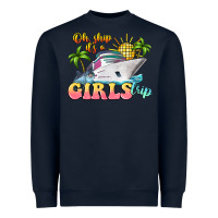 Navy oh ship it's a girls trip Heavyweight Sweatshirt - LillyAllenDesigns