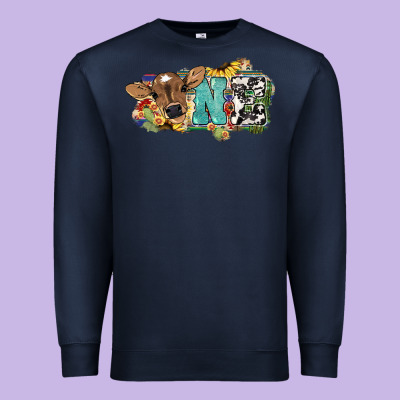 One Baby Cow Premium Sweatshirt Designed By Howdyjamesfarm