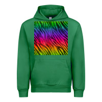 Emerald colorful zebra seamless pattern Urban Hoodie - BundleAndBundleShop