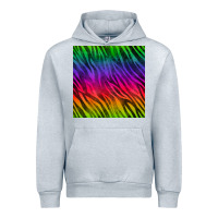 Heather Grey colorful zebra seamless pattern Urban Hoodie - BundleAndBundleShop