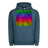 Pigment Midnight Navy colorful zebra seamless pattern Urban Hoodie - BundleAndBundleShop