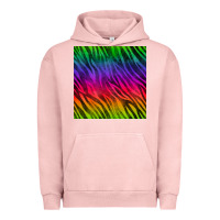 Pigment Salmon colorful zebra seamless pattern Urban Hoodie - BundleAndBundleShop