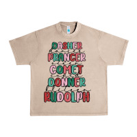 French Oak dasher dancer prancer vixer comet cupid donner bli Urban Heavy Tee - MaliasSmallBusiness