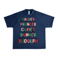Navy dasher dancer prancer vixer comet cupid donner bli Urban Heavy Tee - MaliasSmallBusiness