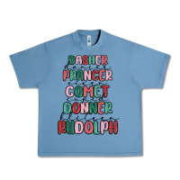 Pebble Blue dasher dancer prancer vixer comet cupid donner bli Urban Heavy Tee - MaliasSmallBusiness