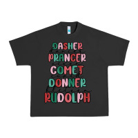 Pigment Black dasher dancer prancer vixer comet cupid donner bli Urban Heavy Tee - MaliasSmallBusiness