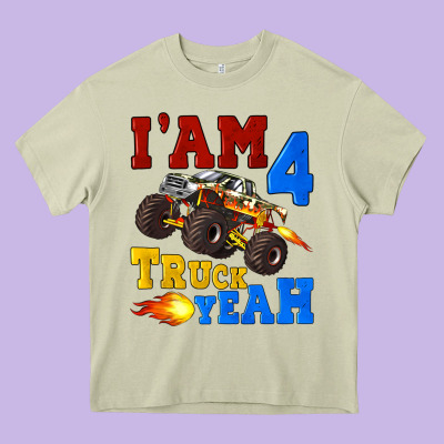 I'am Four Truck Yeah Heavy Core Tee Designed By Artiststas