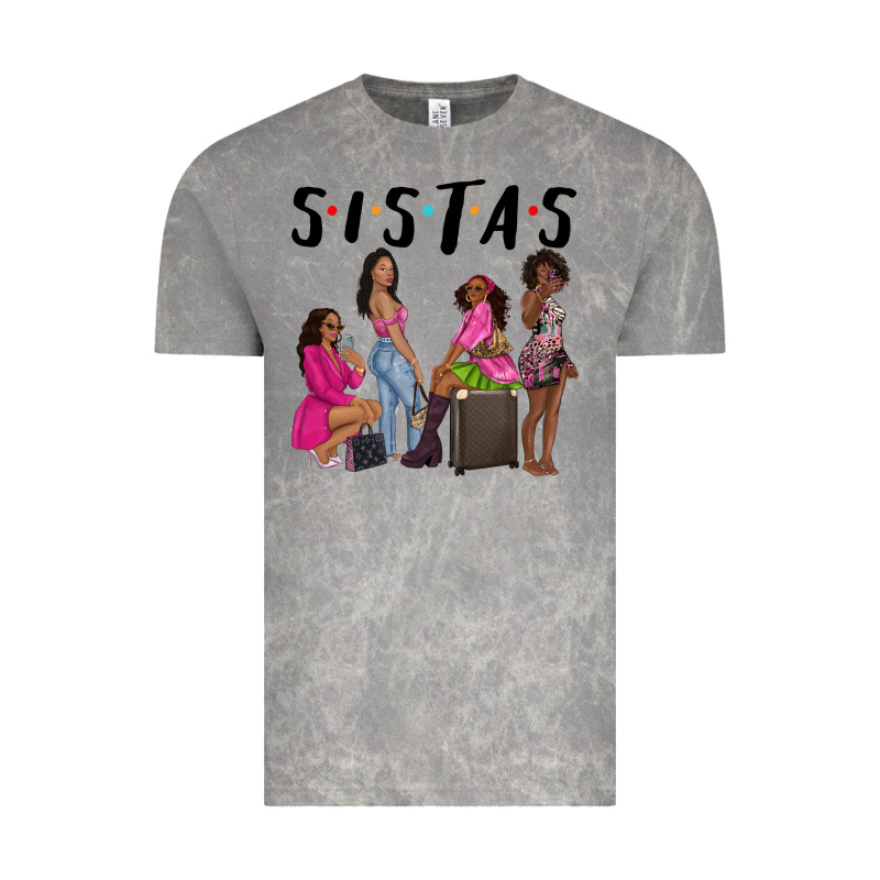 Sista Sisters Afro Black Women Vintage Tee by NancyCooperArtShop | Teevron