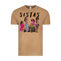Vintage Camel sista sisters afro black women Vintage Tee - NancyCooperArtShop
