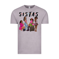 Vintage Zinc sista sisters afro black women Vintage Tee - NancyCooperArtShop