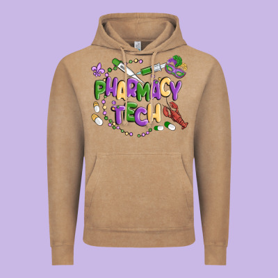 Pharmacy Tech Vintage Hoodie Designed By Maliassmallbusiness