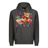 Charcoal Heather I teach sweethearts Valentine's Day Premium Hoodie - HowdyJamesFarm
