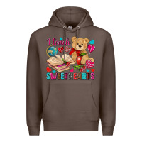 Coffee I teach sweethearts Valentine's Day Premium Hoodie - HowdyJamesFarm