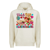 Oatmeal Heather I teach sweethearts Valentine's Day Premium Hoodie - HowdyJamesFarm