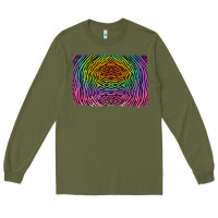 Army Green colorful zebra background Long Sleeve Tee - RanaPortraitStore