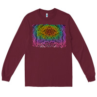 Burgundy colorful zebra background Long Sleeve Tee - RanaPortraitStore