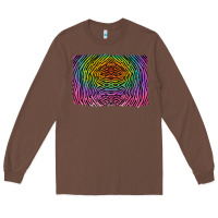 Chestnut colorful zebra background Long Sleeve Tee - RanaPortraitStore