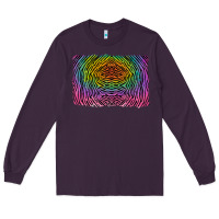 Plum colorful zebra background Long Sleeve Tee - RanaPortraitStore